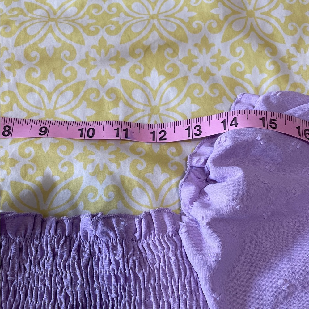 SHEIN Lavender NWOT Open Back Maxi Dress Ruffle hem Never Worn 1X Bow back - Picture 13 of 13